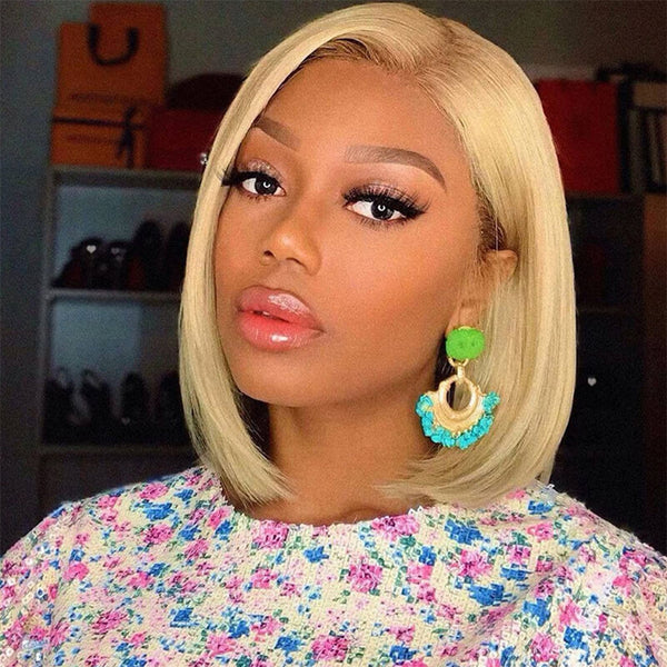 Blonde bob deals lace front wig